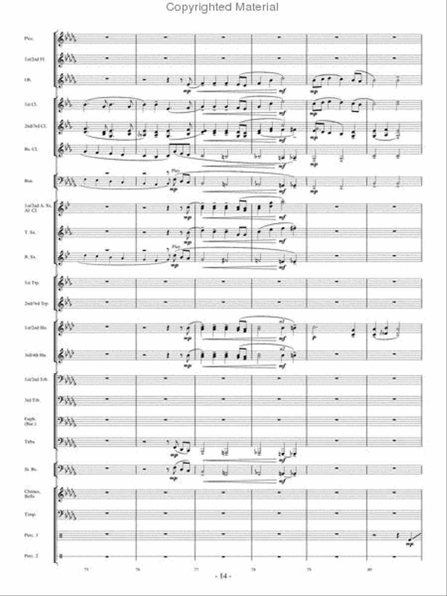 Broad Stripes and Bright Stars Concert Band scores gallery preview page 13