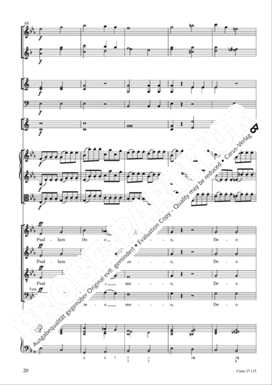 Exaudi, Domine 4-Part scores gallery preview page 21