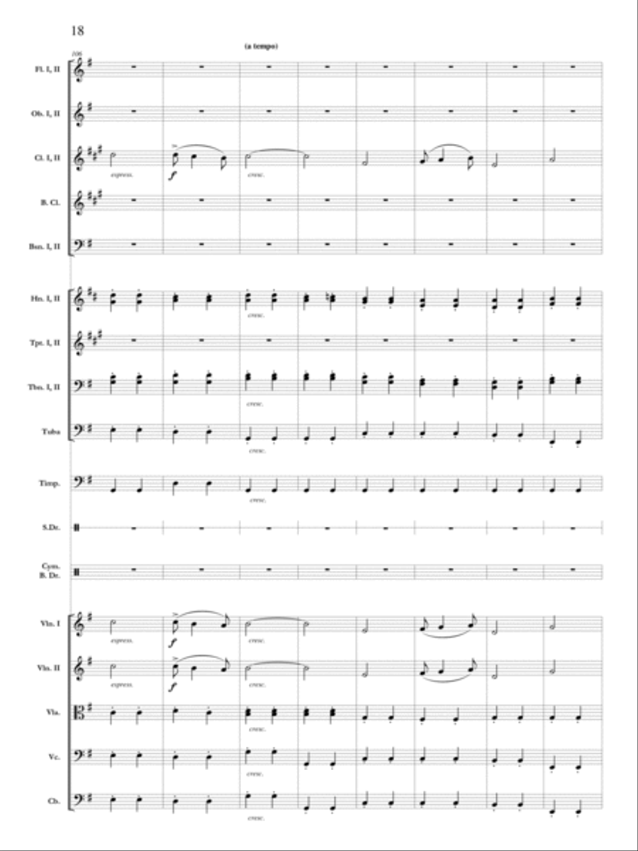 Pomp and Circumstance March No. 1 Orchestra scores gallery preview page 19