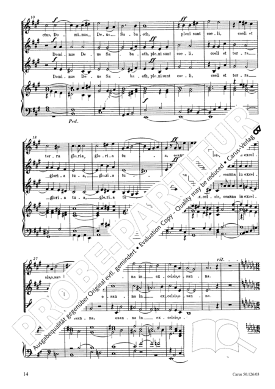 Mass in A major SSA scores gallery preview page 15