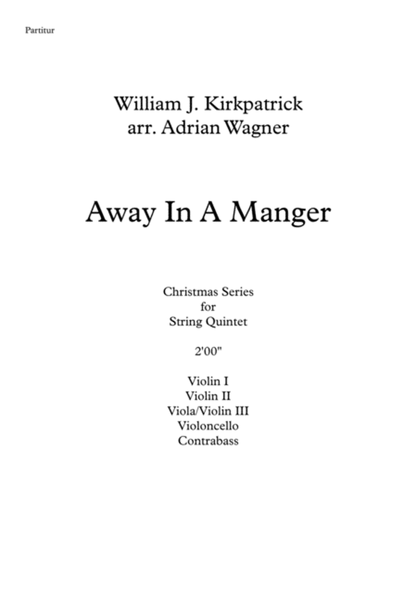 "Away In A Manger" String Quintet arr. Adrian Wagner image number null