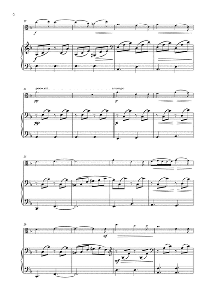 Romance Op. 17 arranged for Viola and Piano image number null