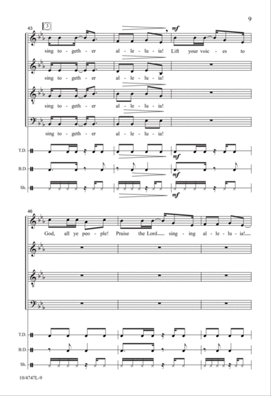 African Psalm 4-Part scores gallery preview page 9
