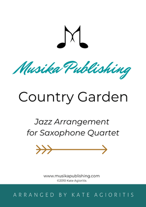 Book cover for Country Garden - Jazz Arrangement - For Saxophone Quartet