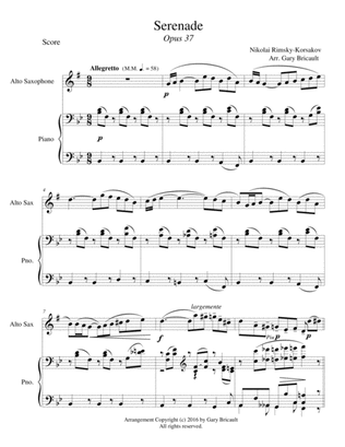Serenade - Opus 37