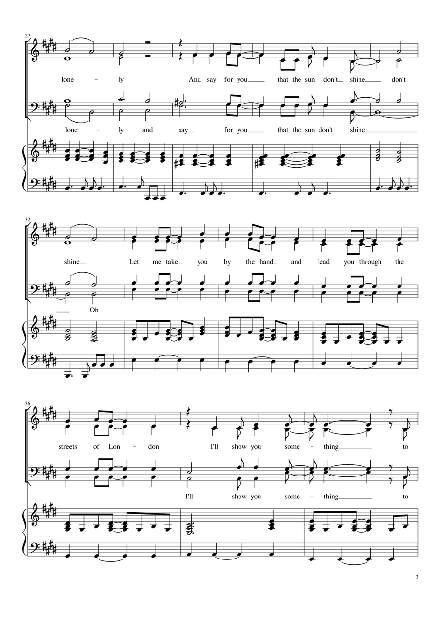 Streets Of London 4-Part scores gallery preview page 3
