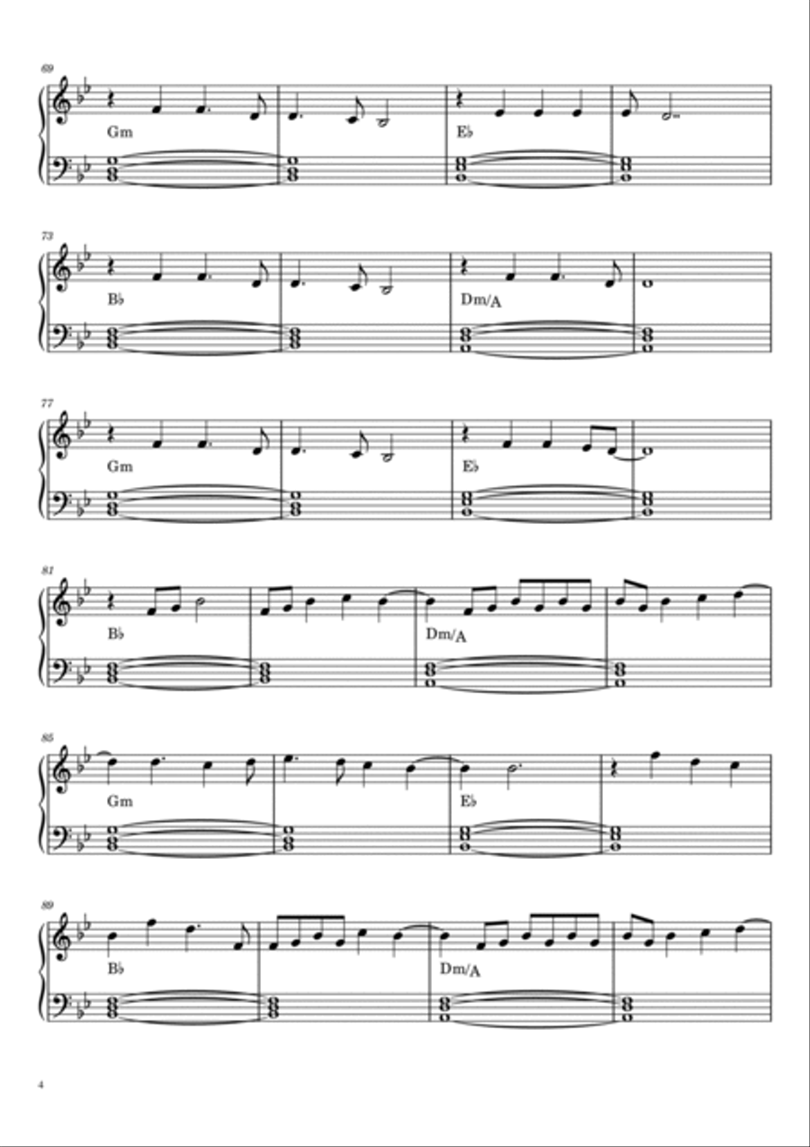 Say You Won't Let Go Piano Solo scores gallery preview page 4