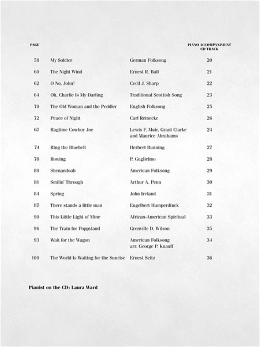 36 More Solos for Young Singers Voice scores gallery preview page 5