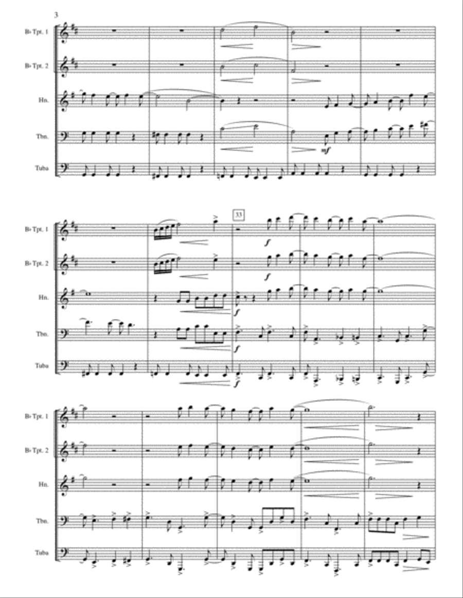 25 Or 6 To 4 25 Or 6 To 4 Brass Quintet scores gallery preview page 3