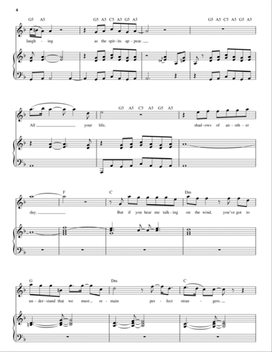 Perfect Strangers Piano scores gallery preview page 4