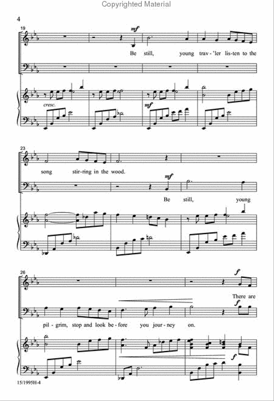 Be Still, Look Up and Listen 4-Part scores gallery preview page 4