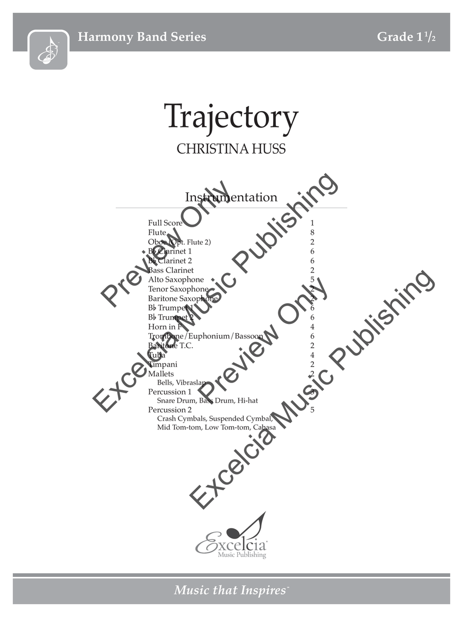 Trajectory Concert Band scores gallery preview page 2