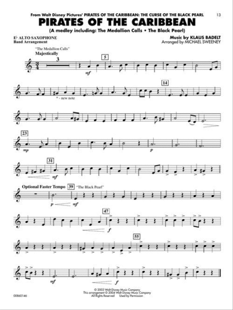 Film Favorites - Eb Alto Saxophone