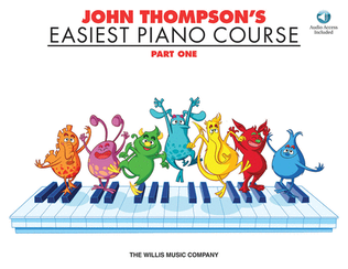 Book cover for John Thompson's Easiest Piano Course – Part 1 – Book/Audio
