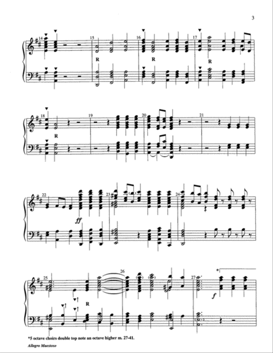 Allegro Maestoso 5-Octaves scores gallery preview page 3