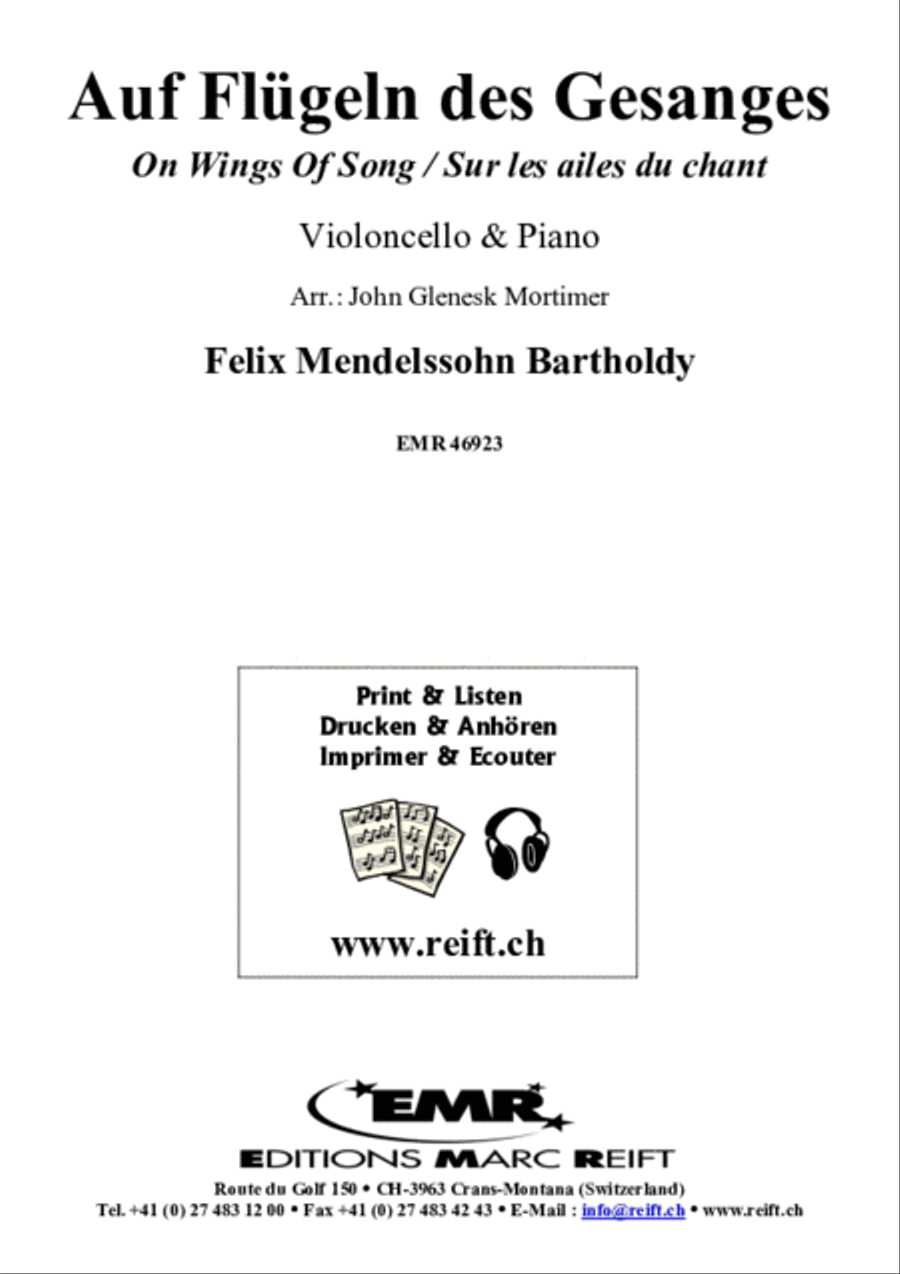 Auf Flugeln des Gesanges Piano Accompaniment scores gallery preview page 2