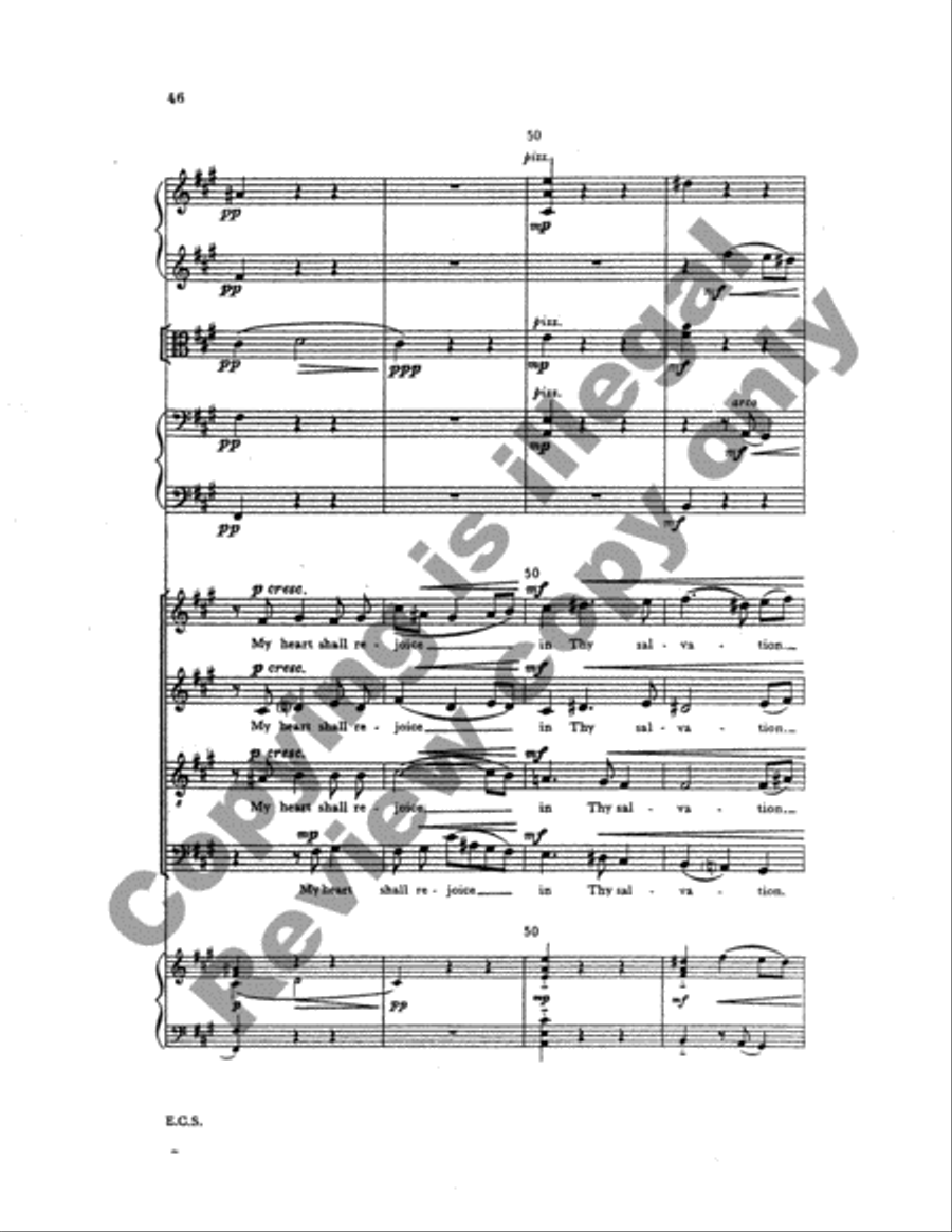 Two Psalms and a Proverb (Full Score) Choir scores gallery preview page 20