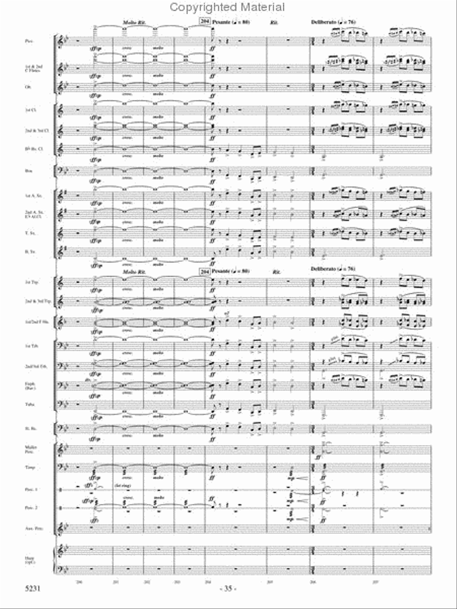 Pilatus: Mountain of Dragons Concert Band scores gallery preview page 33