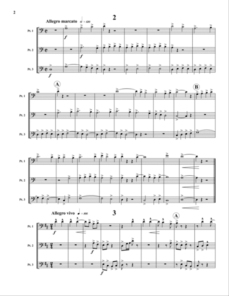 Musica Festiva Brass Trio scores gallery preview page 2