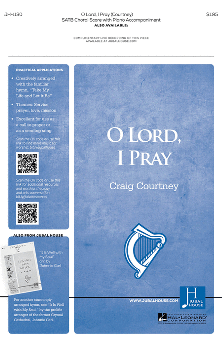 O Lord, I Pray 4-Part scores gallery preview page 1
