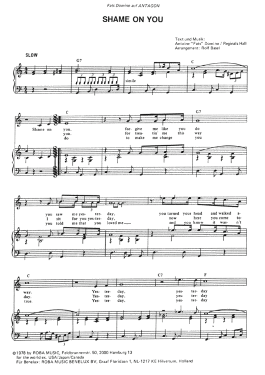 Shame on You Voice scores gallery preview page 3