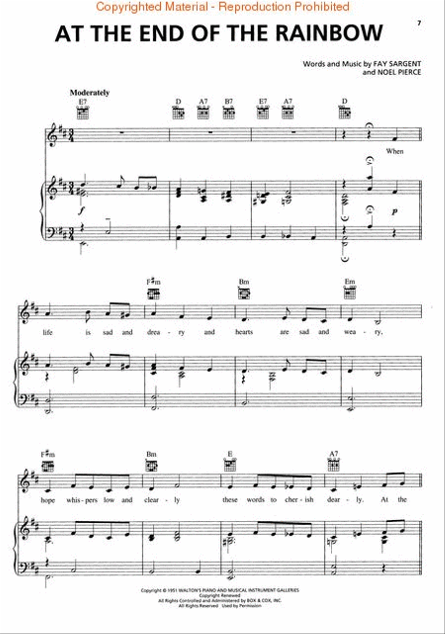 Irish Songs Piano, Vocal, Guitar scores gallery preview page 3