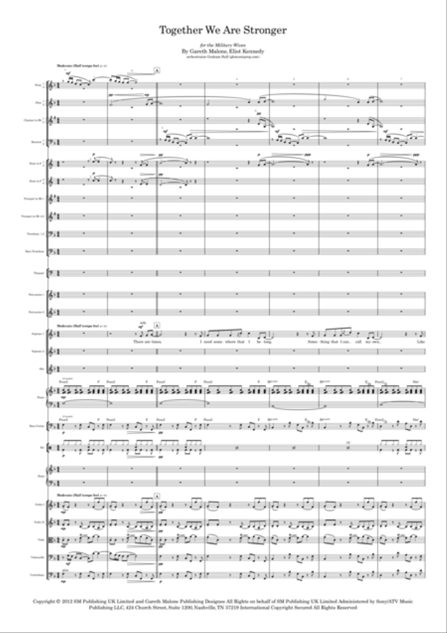 Together We Are Stronger (stronger Together) Full Orchestra scores gallery preview page 2