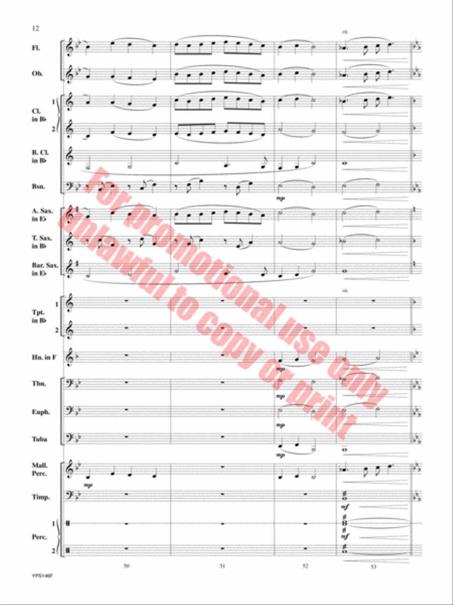 Suo Gan Suo Gan Concert Band scores gallery preview page 13