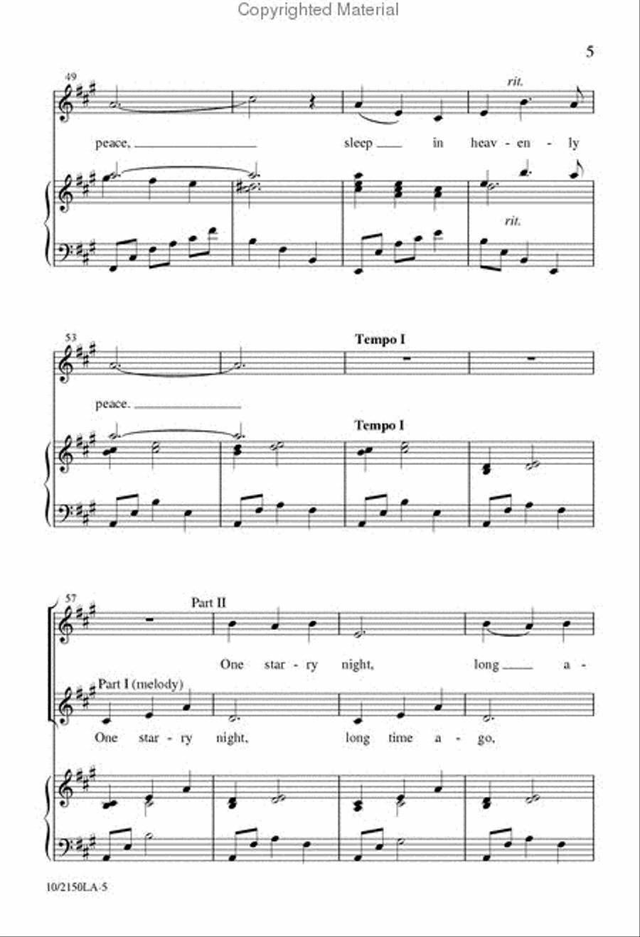 One Starry Night One Starry Night 2-Part scores gallery preview page 5