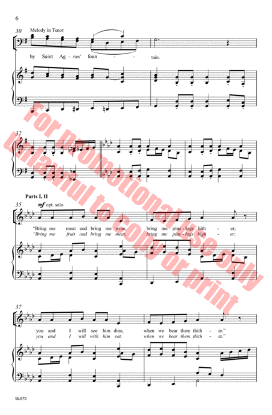 Good King Wenceslas 3-Part scores gallery preview page 7