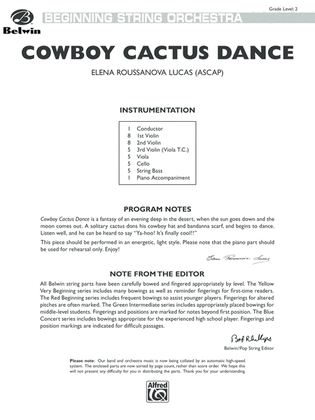 Cowboy Cactus Dance: Score