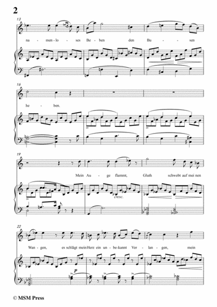 Schubert-Heimliches Lieben,Op.106 No.1,in C Major,for Voice&Piano