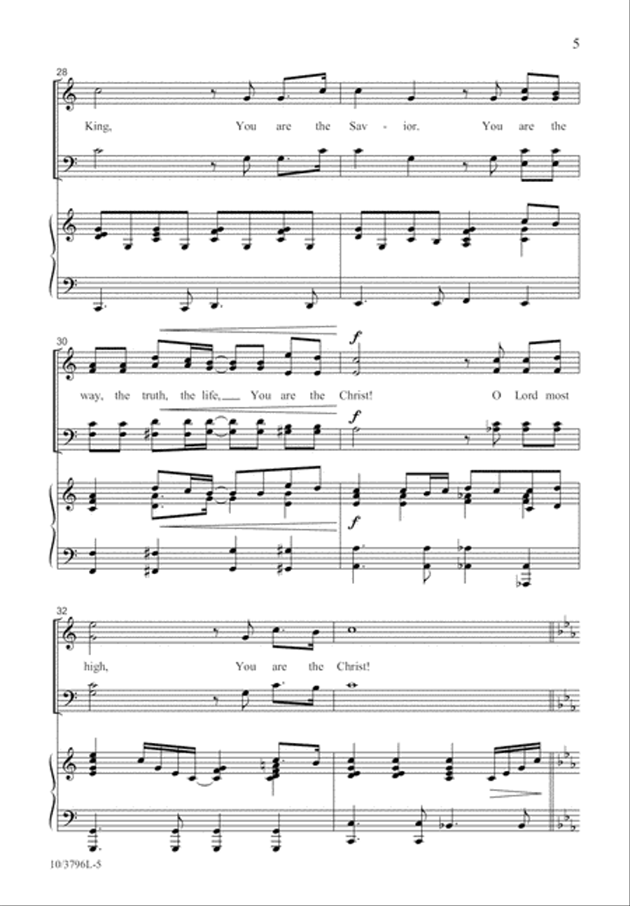 You Are the Christ! 4-Part scores gallery preview page 6