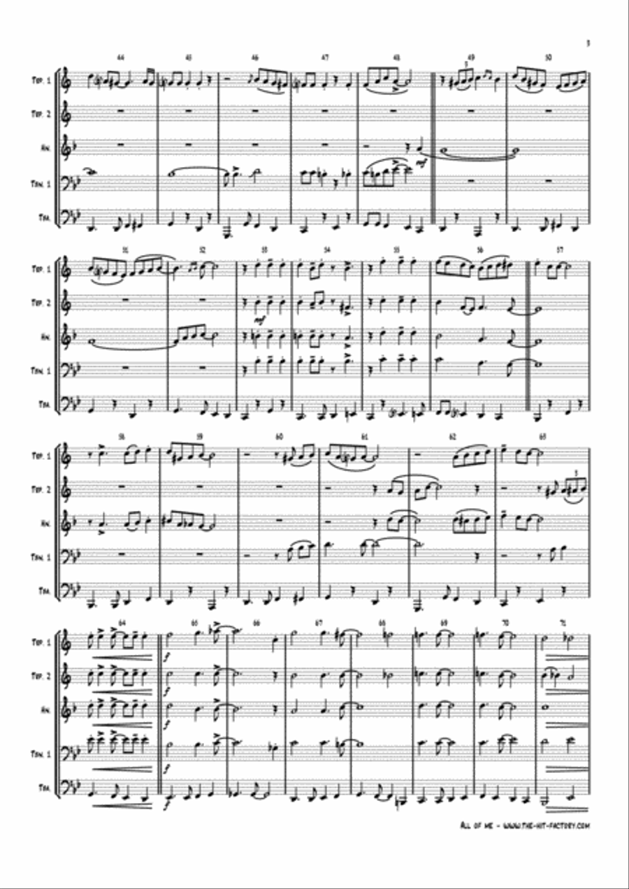 All Of Me Horn scores gallery preview page 3