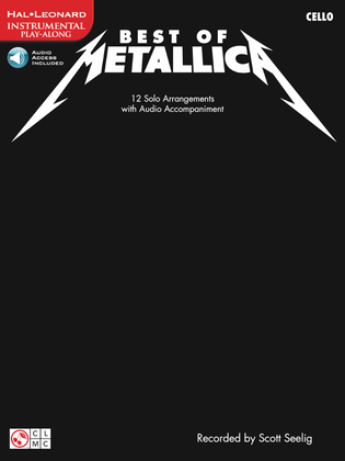 Book cover for Best of Metallica for Cello