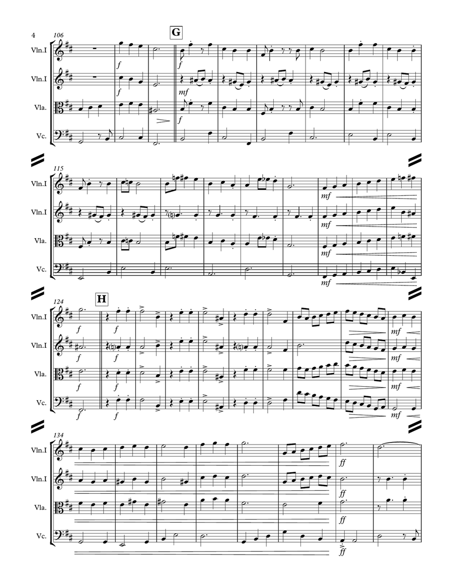 My Favorite Things String Quartet scores gallery preview page 5