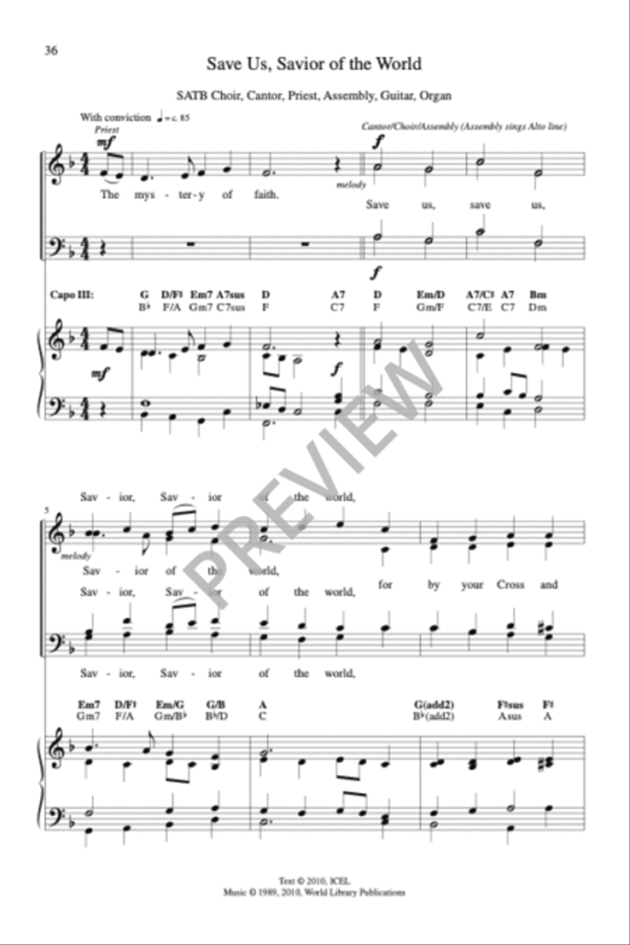 Sing Praise and Thanksgiving Mass-Full Score (revised) 4-Part scores gallery preview page 14