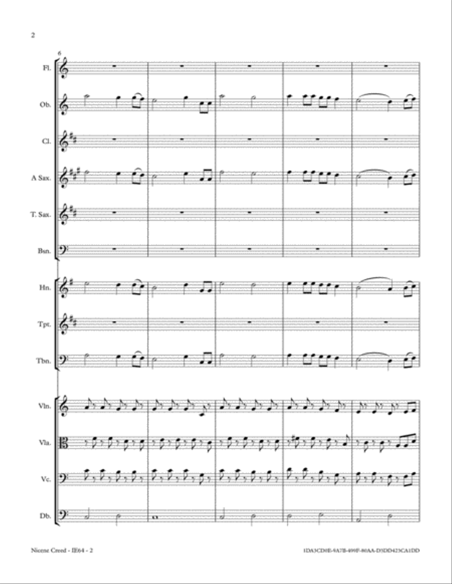 Nicene Creed (Credo) Nicene Creed (Credo) Full Orchestra scores gallery preview page 2