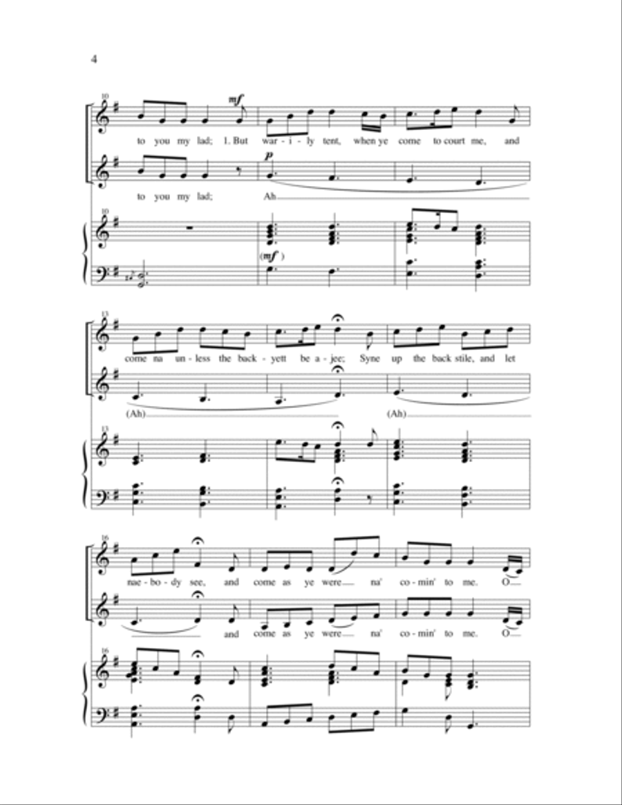 O Whistle, and I'll Come to You My Lad SA scores gallery preview page 6