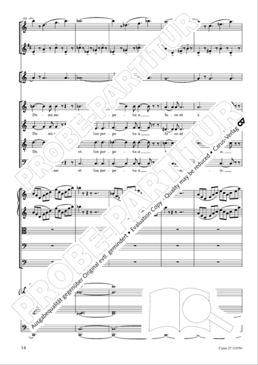 Requiem in C major 4-Part scores gallery preview page 17