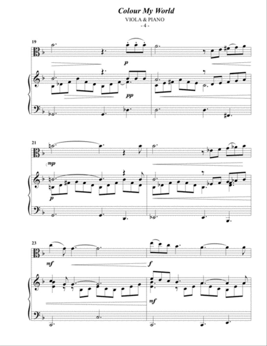 Colour My World Viola scores gallery preview page 4