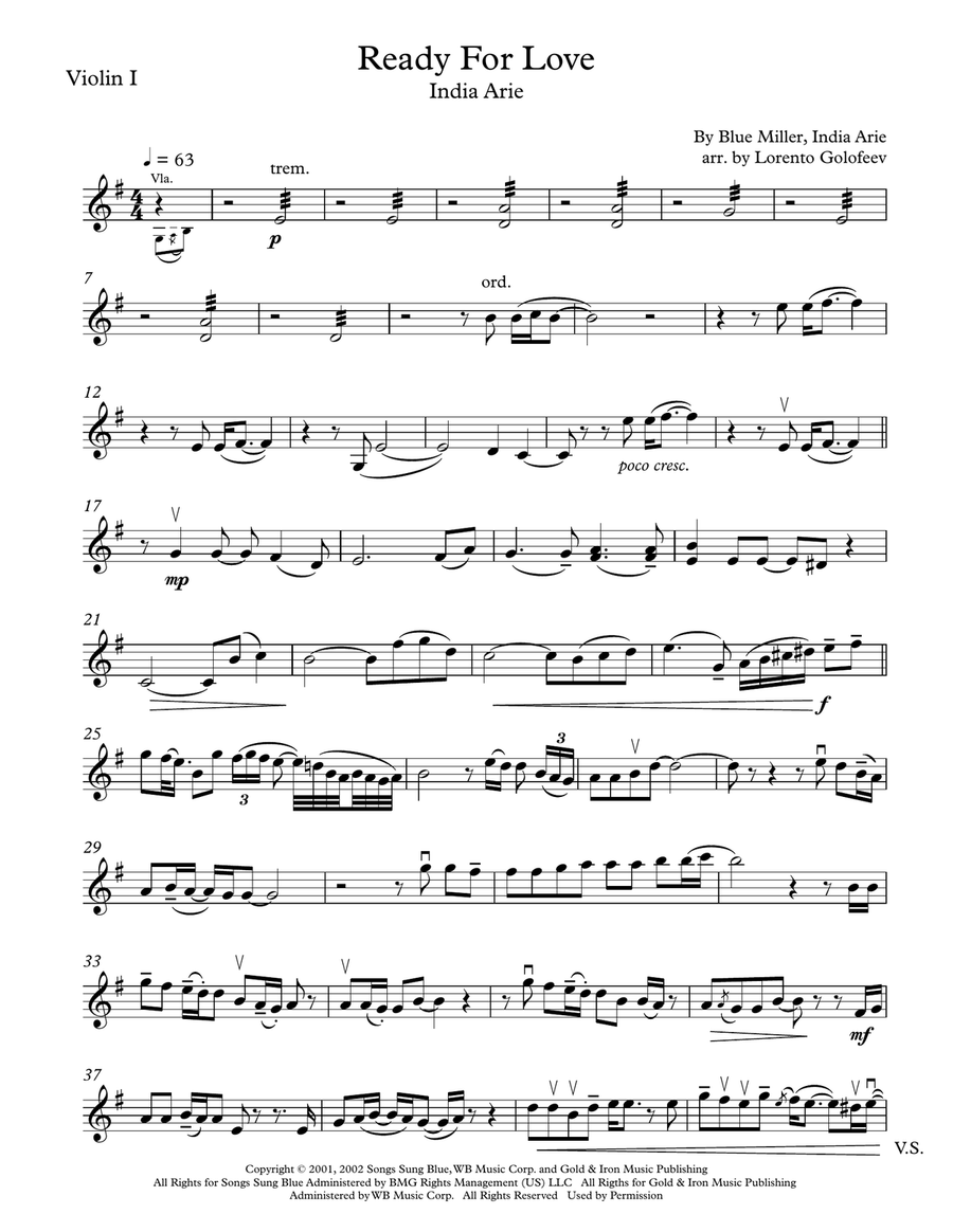 Ready For Love Ready For Love String Quartet scores gallery preview page 5
