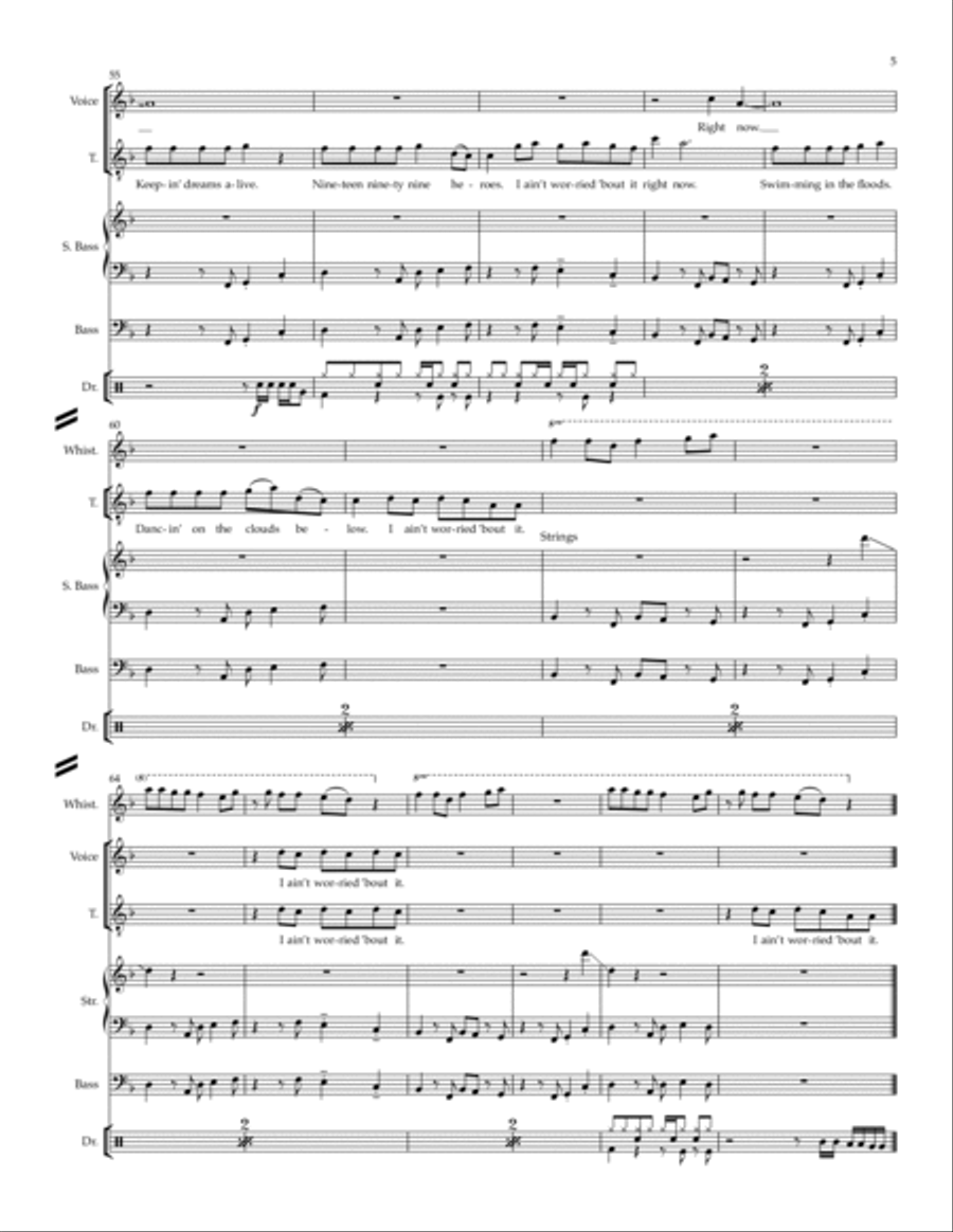I Ain't Worried I Ain't Worried Small Ensemble scores gallery preview page 5