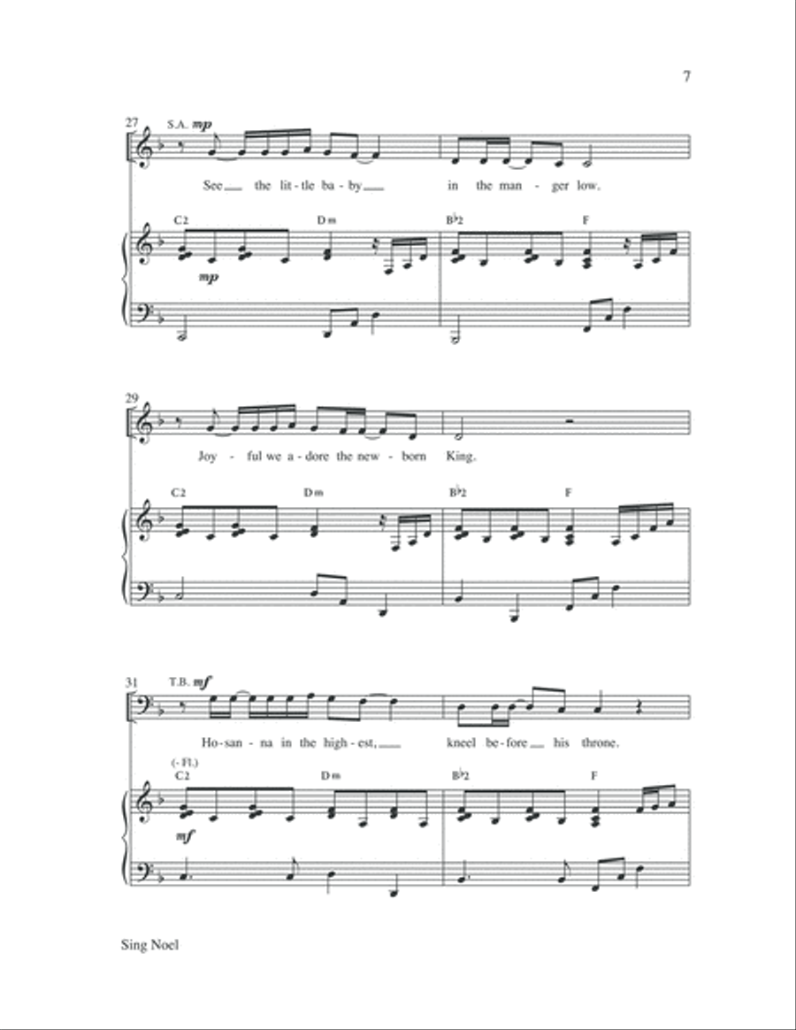 Sing Noel Sing Noel 4-Part scores gallery preview page 7