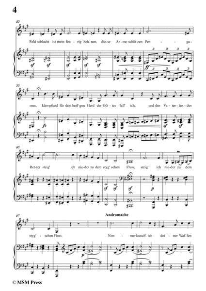 Schubert-Hektors Abschied(Hector's Farewell),D.312,in d minor,for Voice&Piano image number null