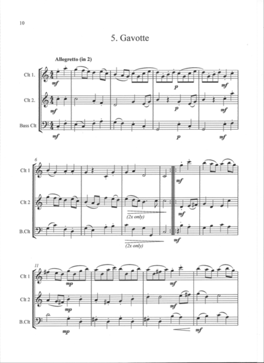 A Handel Suite Bass Clarinet scores gallery preview page 6