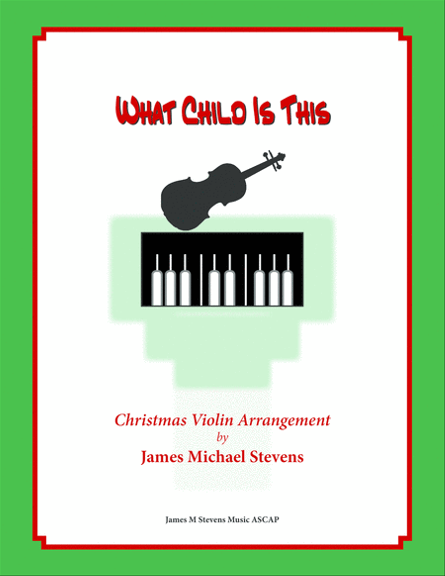 What Child Is This (Christmas Violin) Violin Solo scores gallery preview page 1