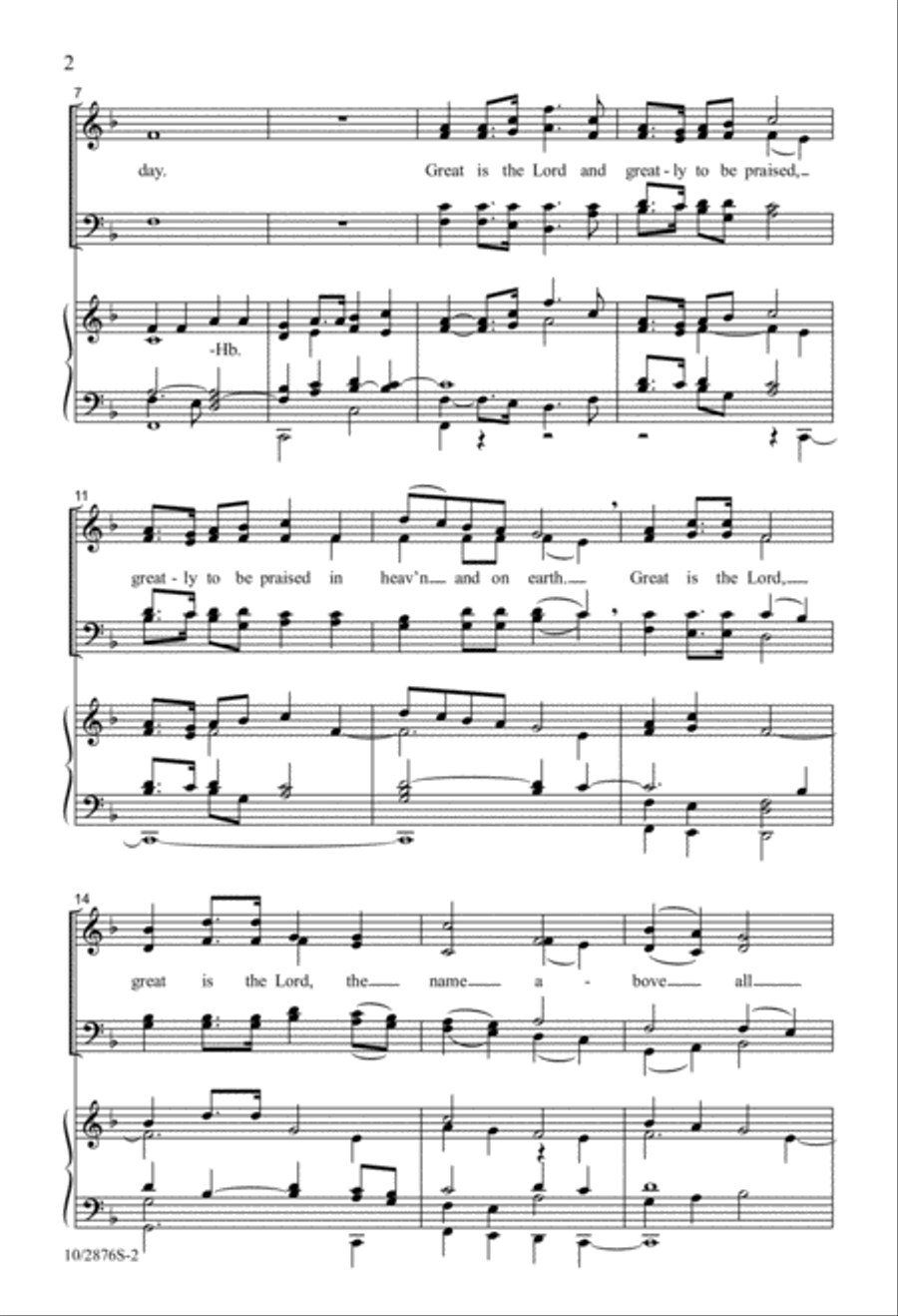 And Crown Him Lord Of All 4-Part scores gallery preview page 2