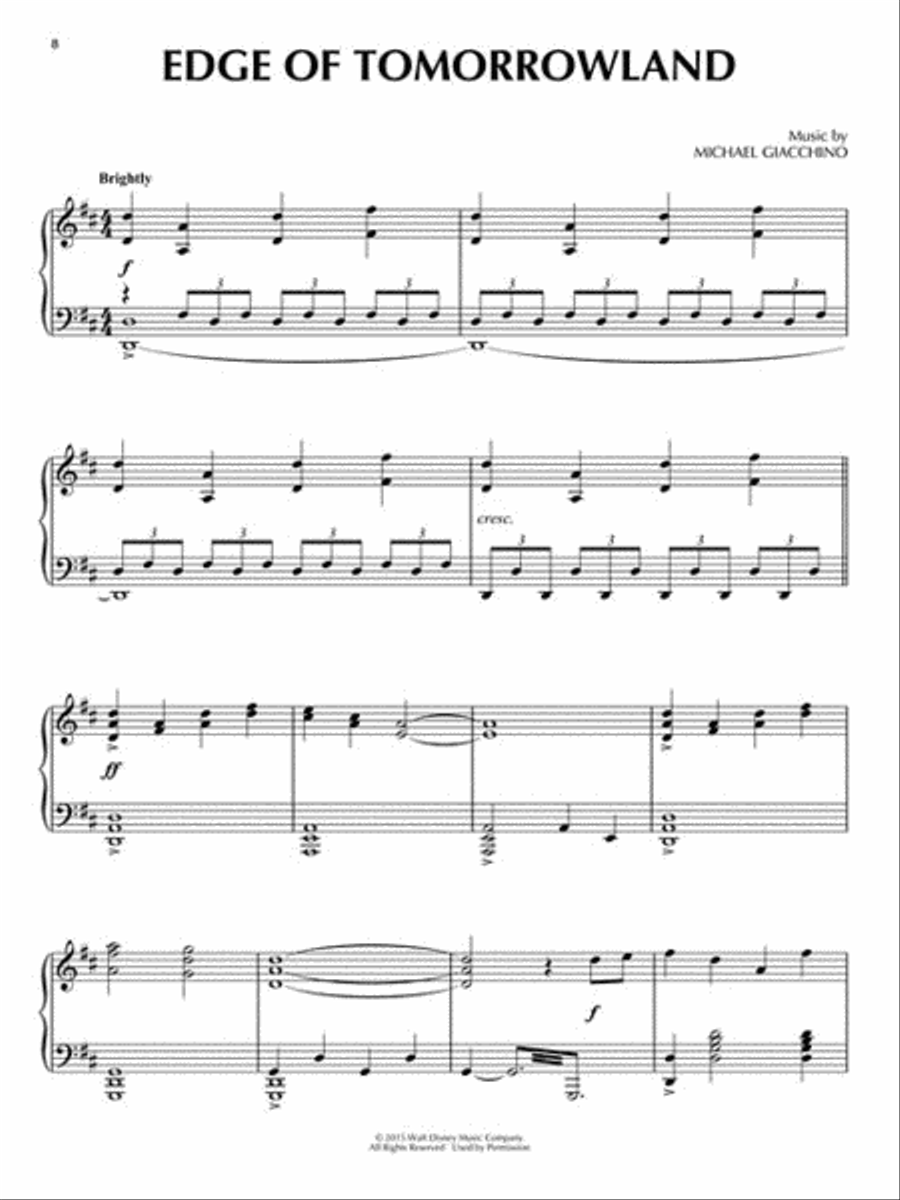 Tomorrowland Piano Solo scores gallery preview page 3