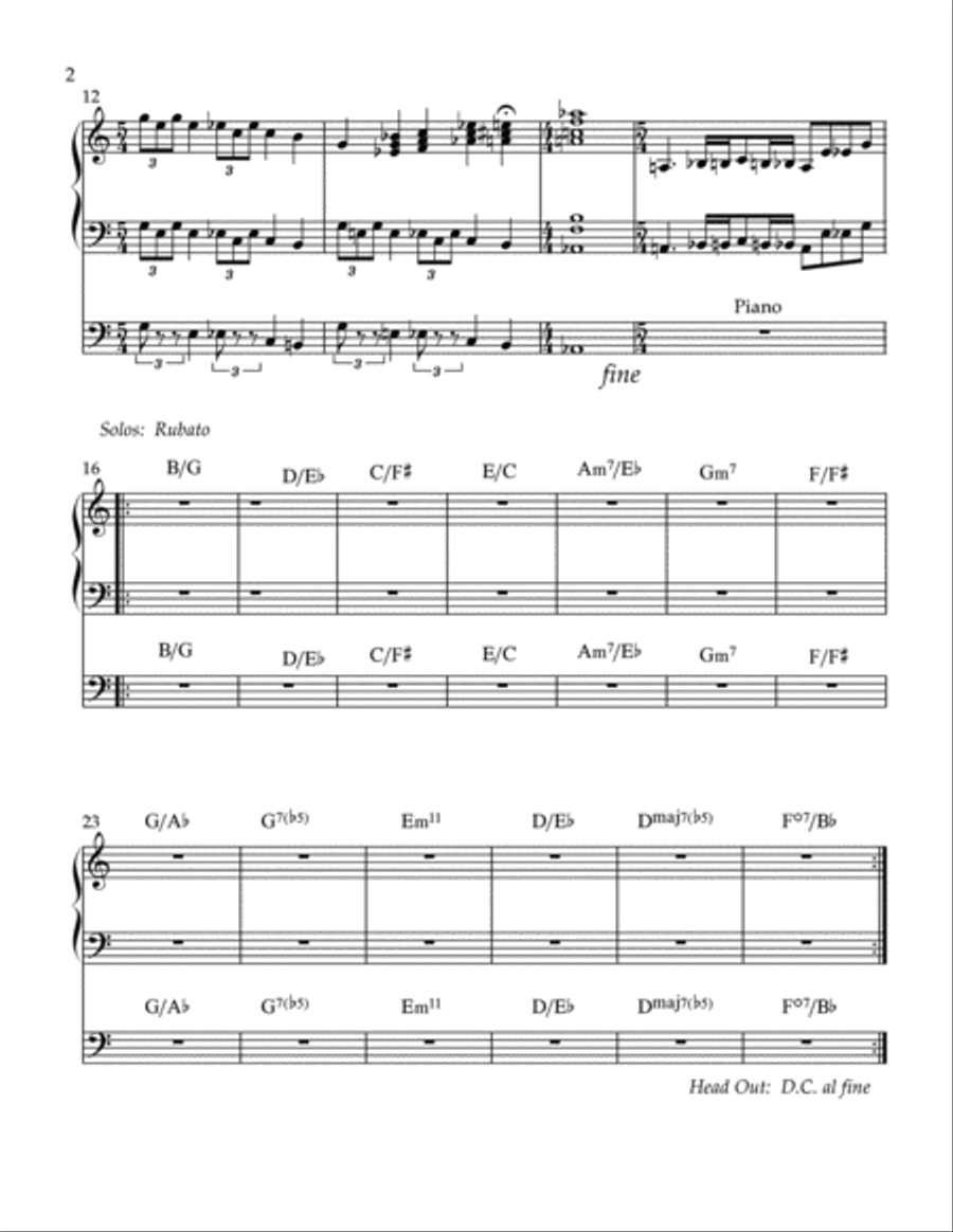 Nightfall Piano Solo scores gallery preview page 3